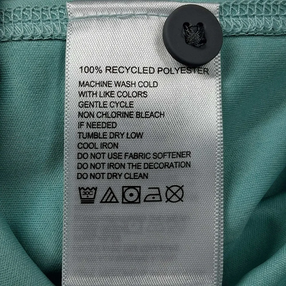 Tommy Bahama Mens XXL Seafoam Green Recycled Polyester Marlin Logo Polo Shirt‎